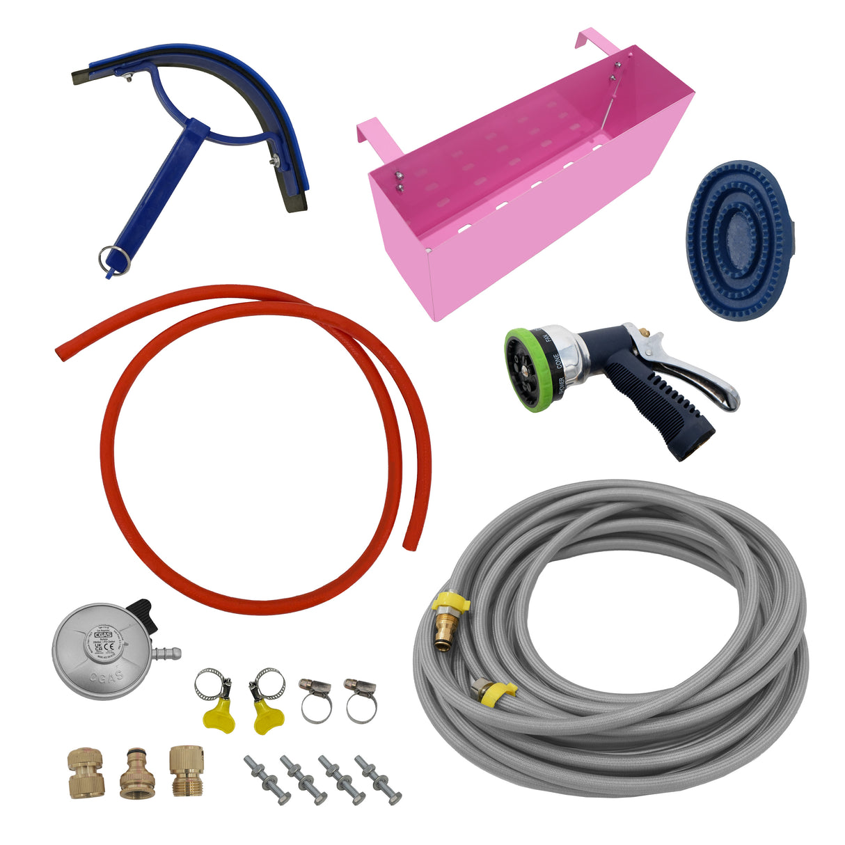 Ducha Portátil para Cavalos Deluxe - Rosa