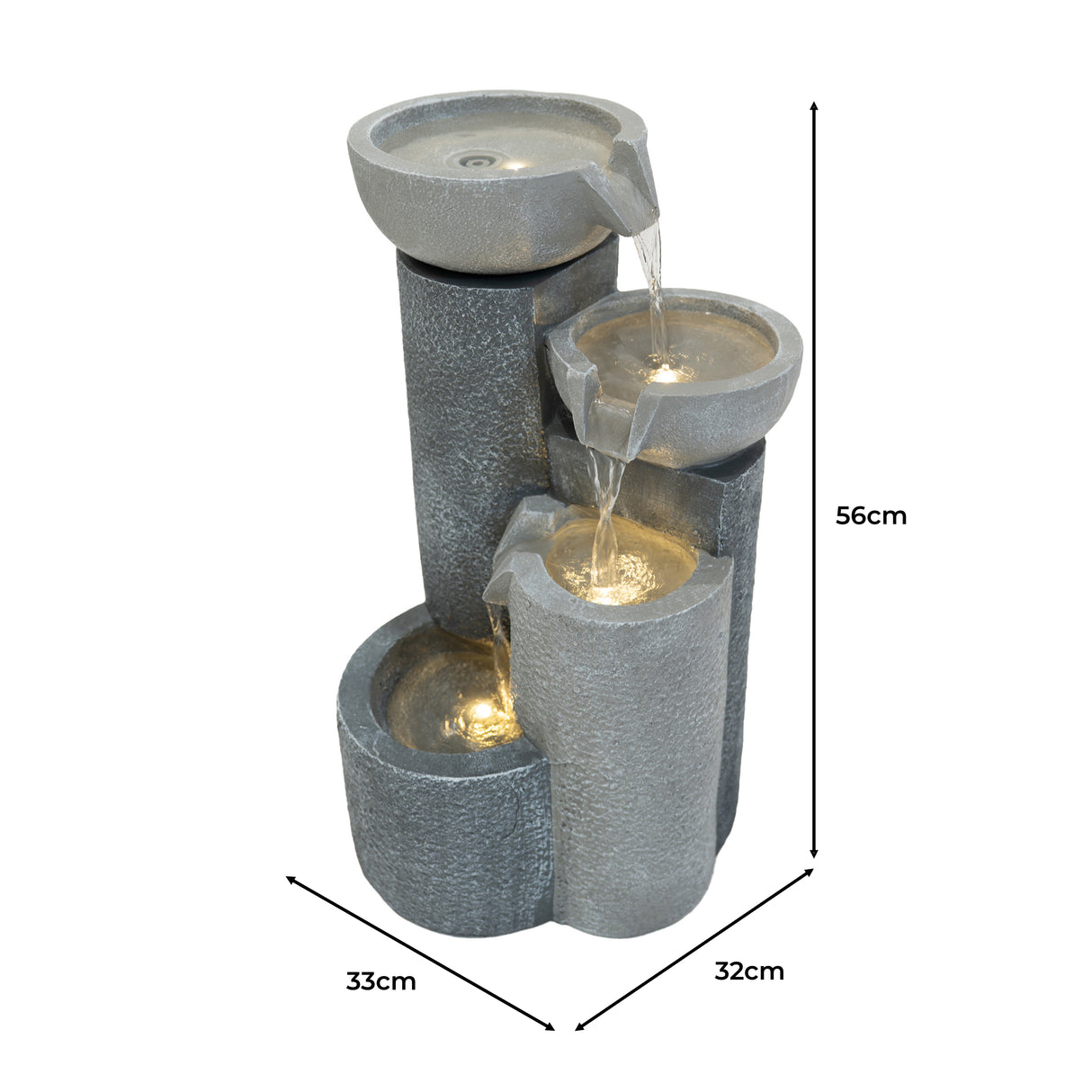 Fonte de água elétrica "Tranquil Tiers"