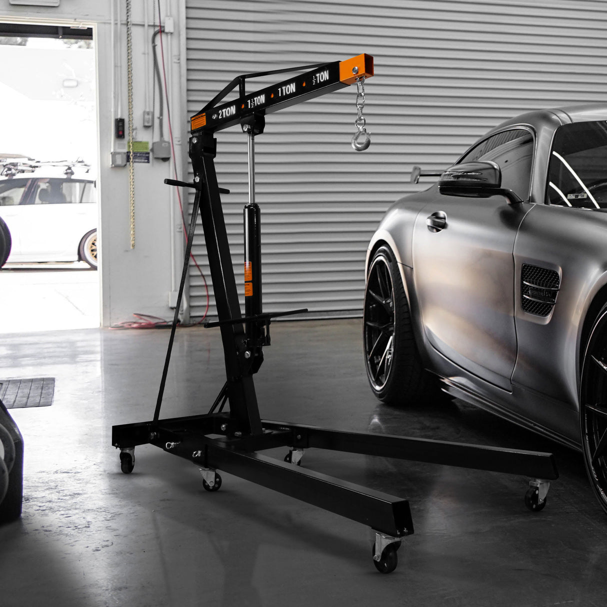 Guindaste de motor de 2 toneladas e nivelador de carga