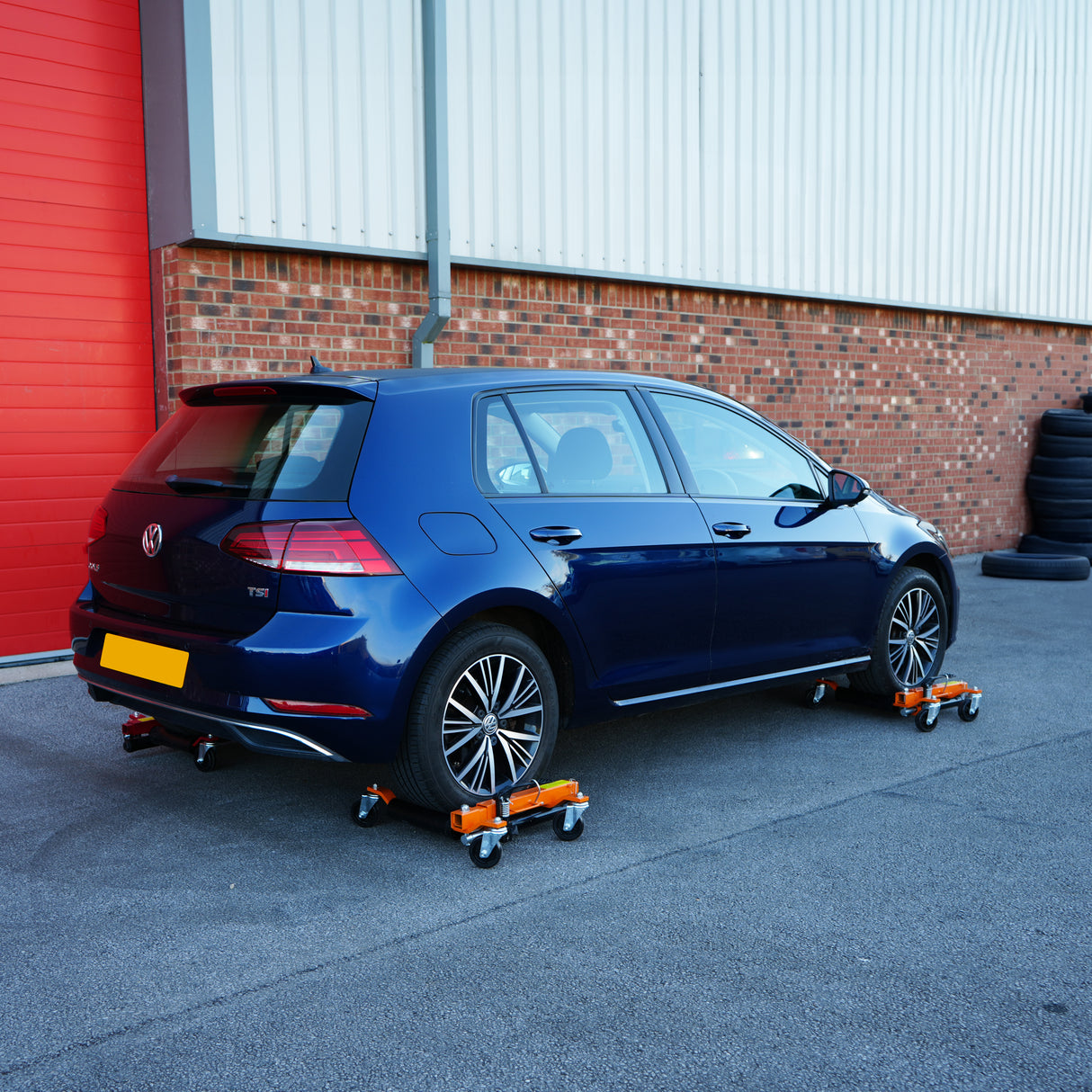 4 patins de posicionamento hidráulico