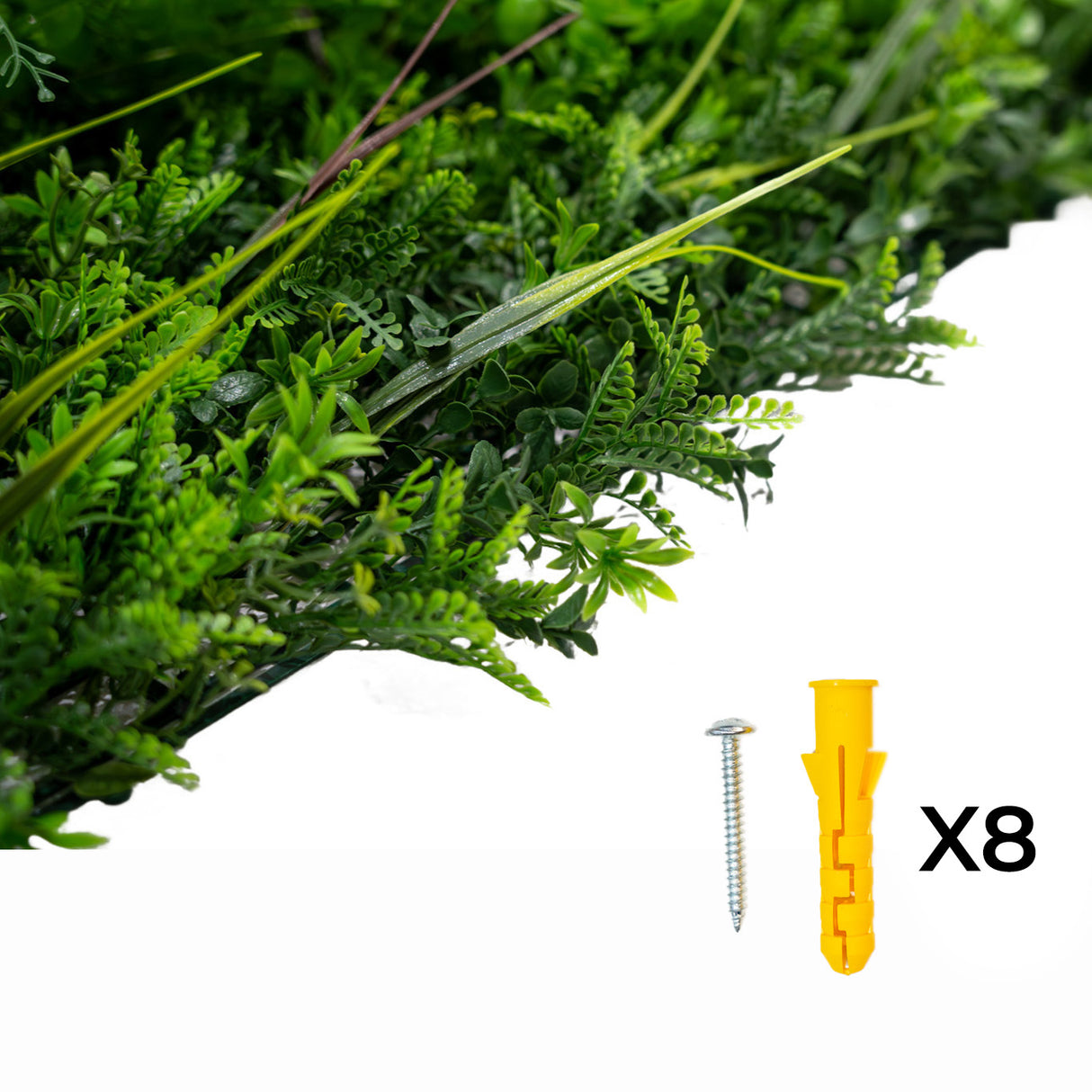 Painel de Parede de Jardim Vertical Artificial Alina - 50cm x 100cm