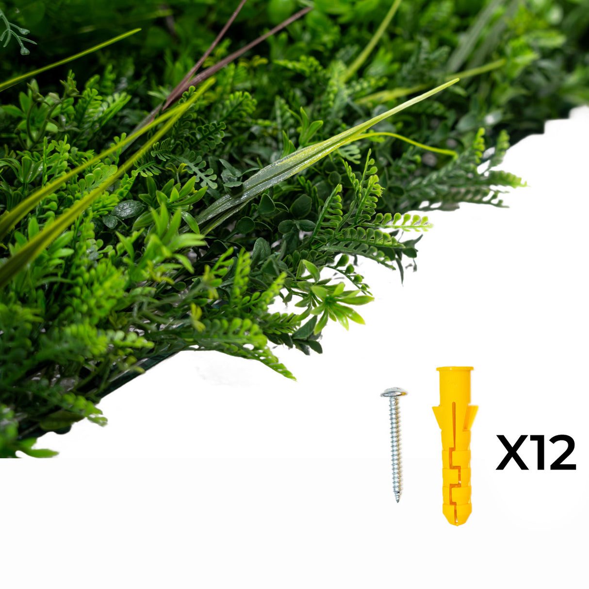 Painel de Parede de Jardim Vertical Artificial Alina - 50cm x 150cm