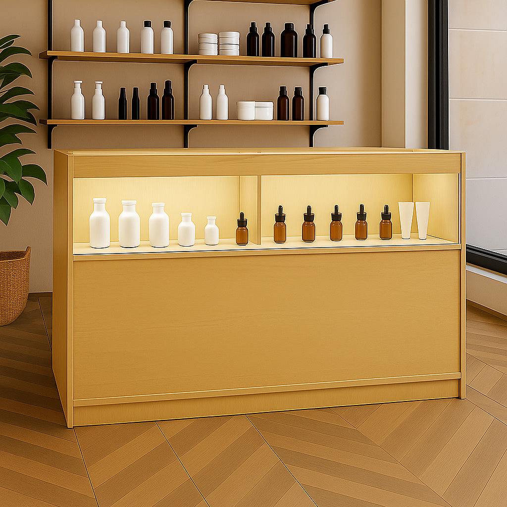 Balcão Comercial com Luz LED B1500 – cor Maple