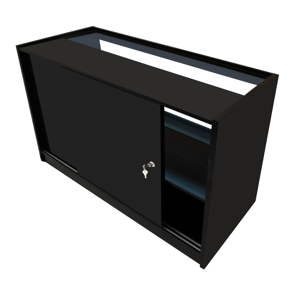 Balcão Comercial com Luz LED C1500 – Preto