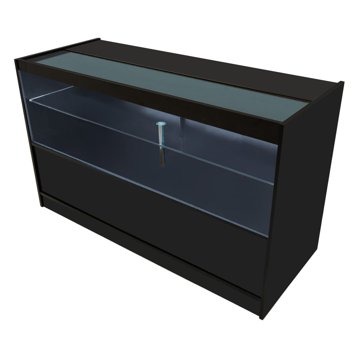 Balcão Comercial com Luz LED C1500 – Preto