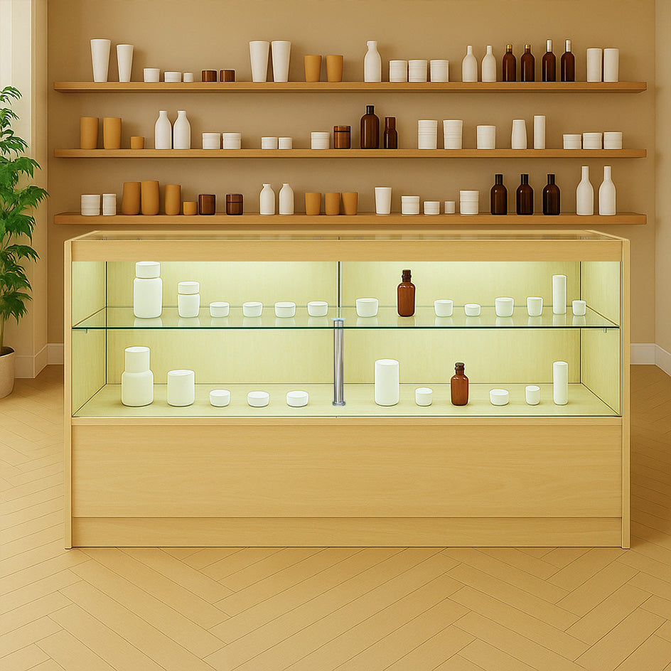 Balcão Comercial com Luz LED C1500 – cor Maple