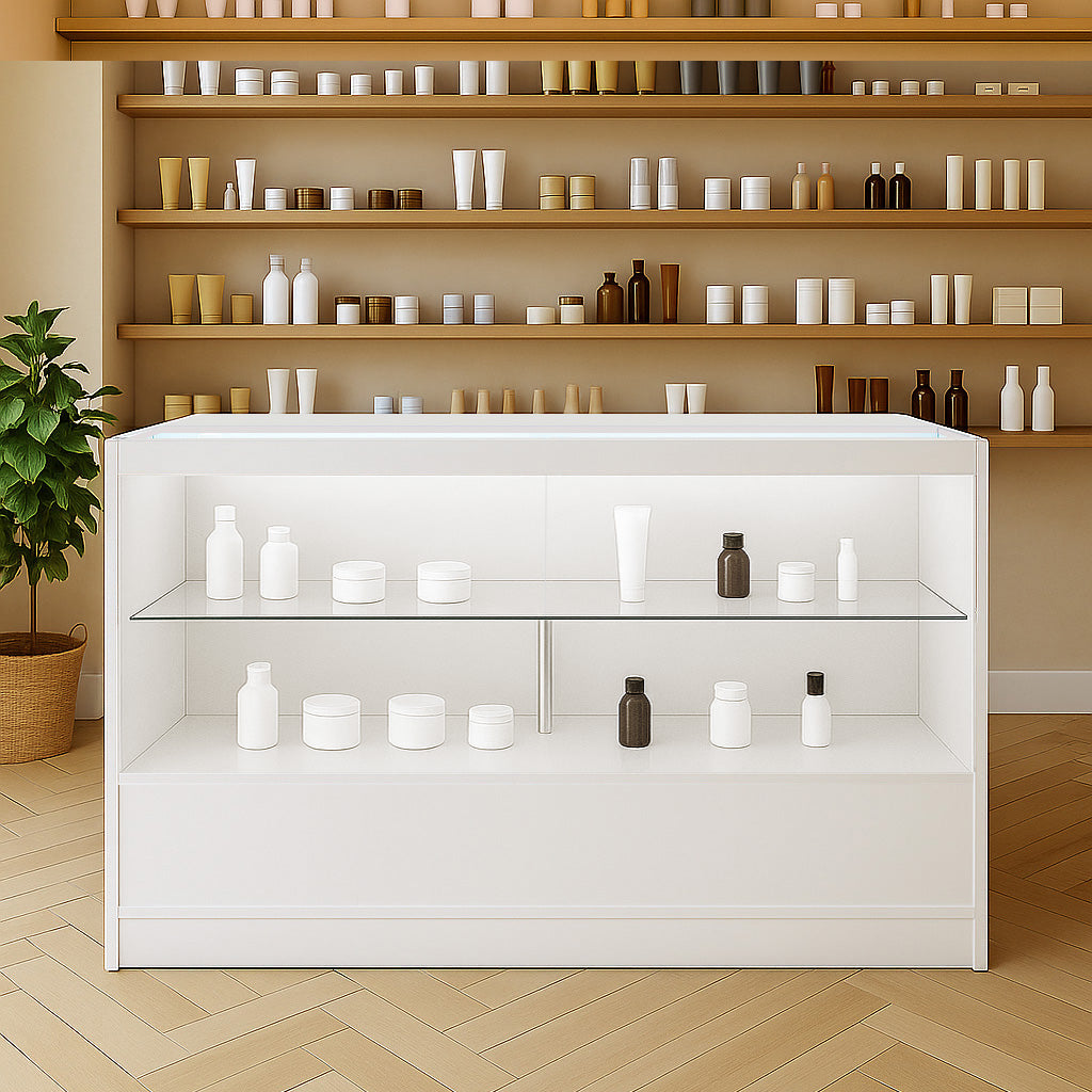 Balcão Comercial com Luz LED C1500 – Branco