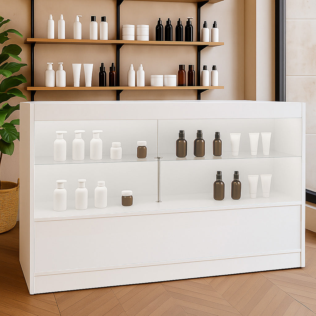 Balcão Comercial com Luz LED C1500 – Branco