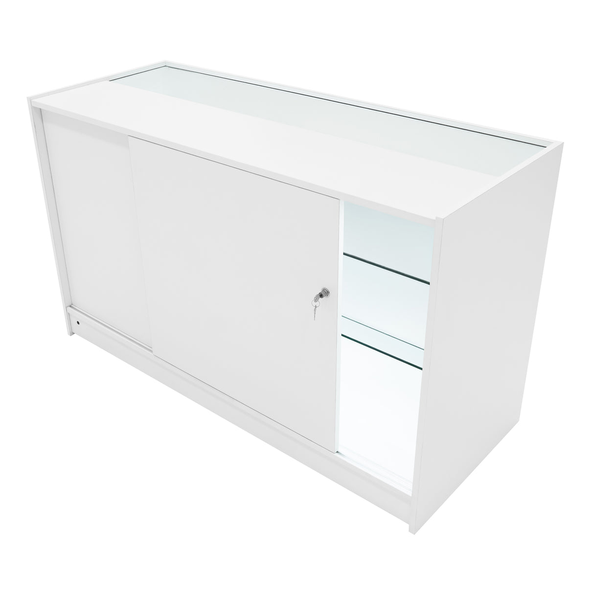 Balcão Comercial com Luz LED K1500 – Branco