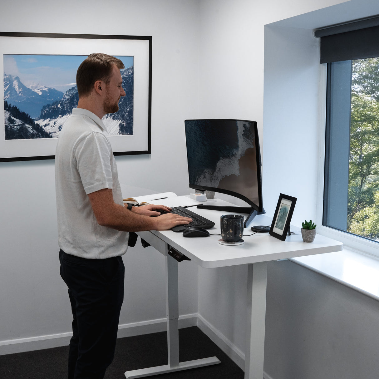 Mesa Elevatória Elétrica com Gaveta - 120cm x 60cm