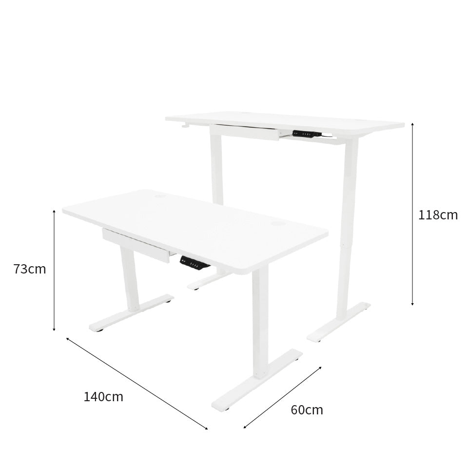 Mesa Elevatória Elétrica com Gaveta - 140cm x 60cm