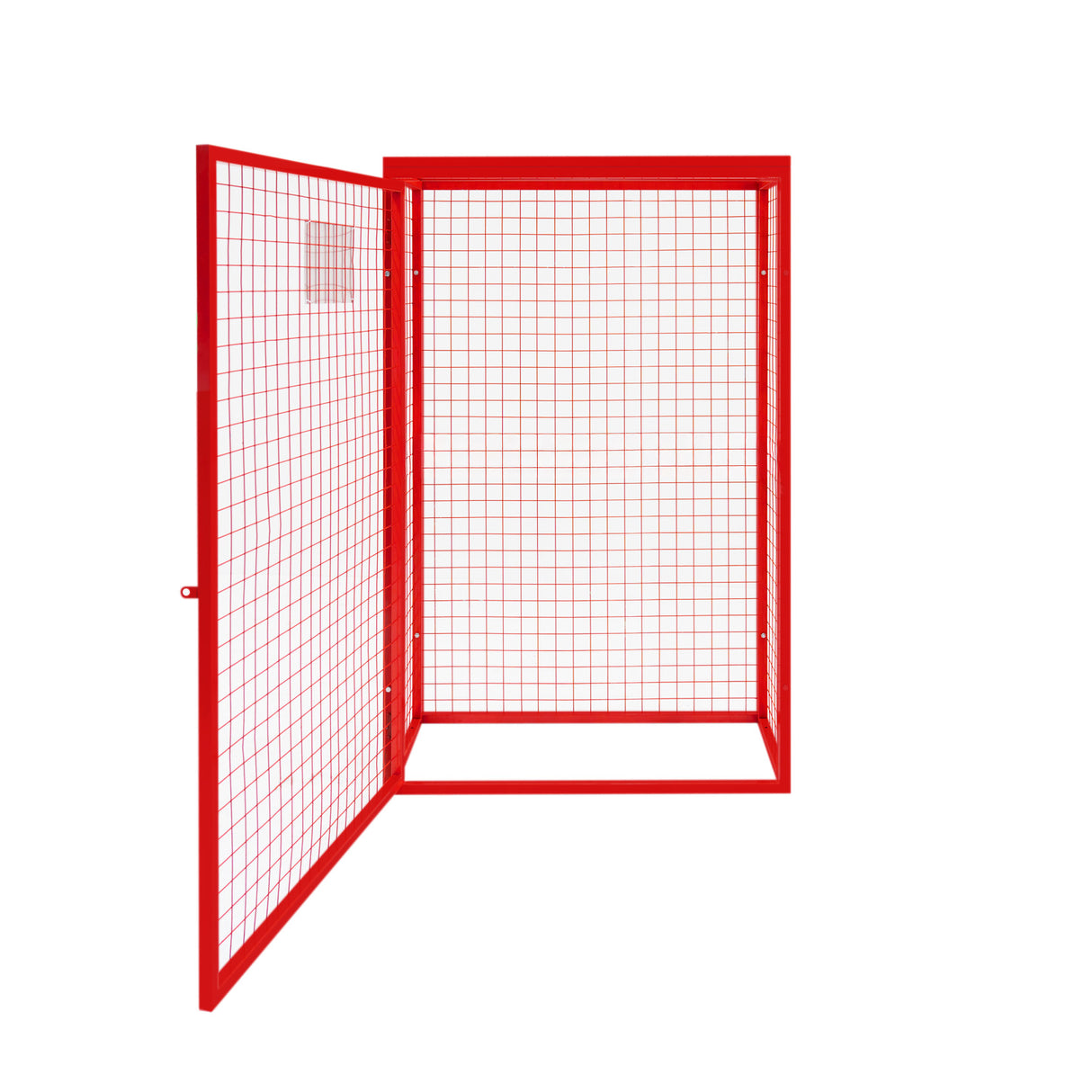 Gaiola Dobrável para Garrafas de Gás - 181cm x 116cm x 57cm - Vermelha