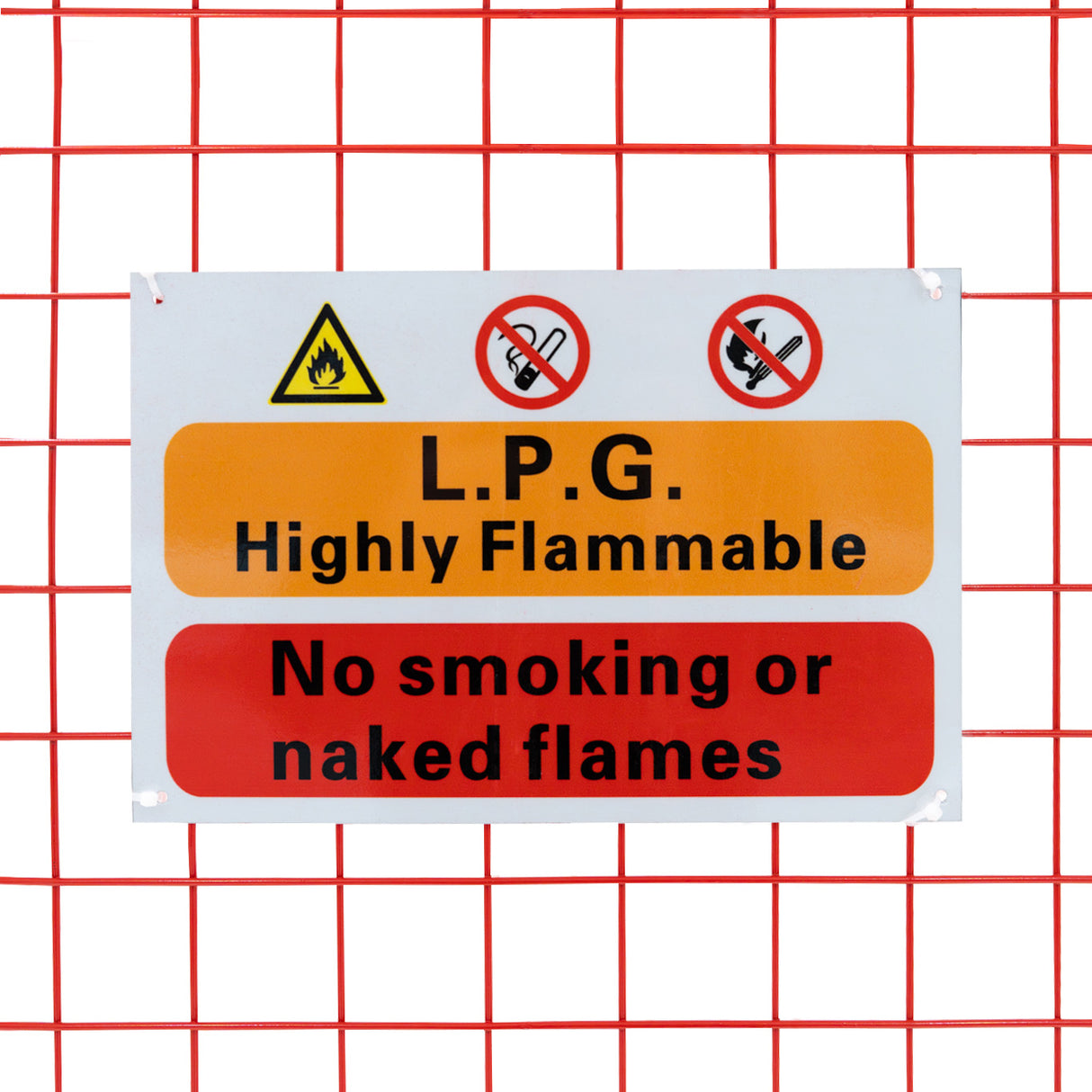 Gaiola Dobrável para Garrafas de Gás - 181cm x 116cm x 57cm - Vermelha