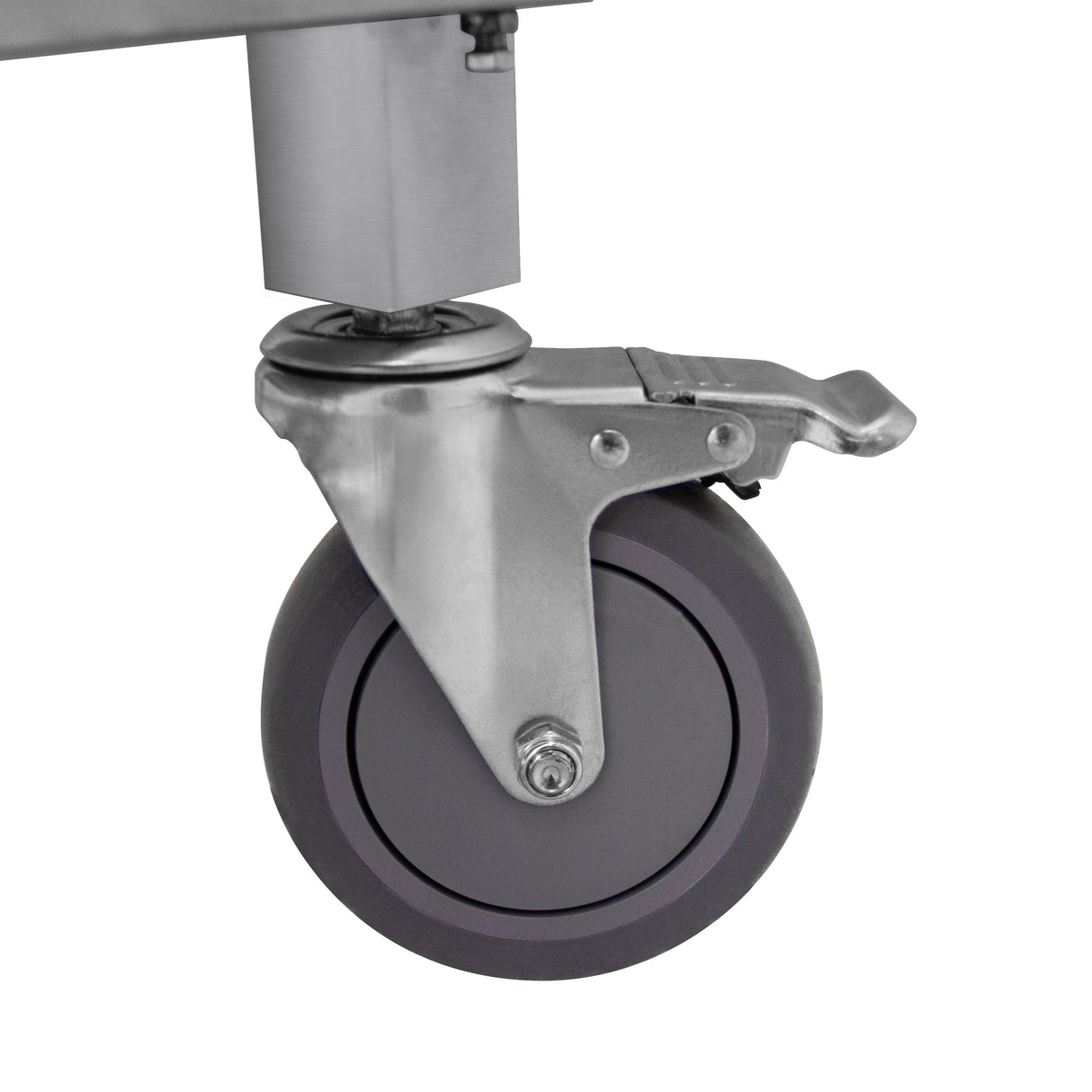 Estação de Bar Móvel em Aço Inoxidável – Efeito Madeira