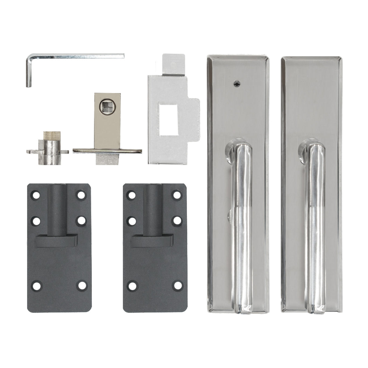 Portão de Vedação Exterior em WPC e Alumínio | Cinza