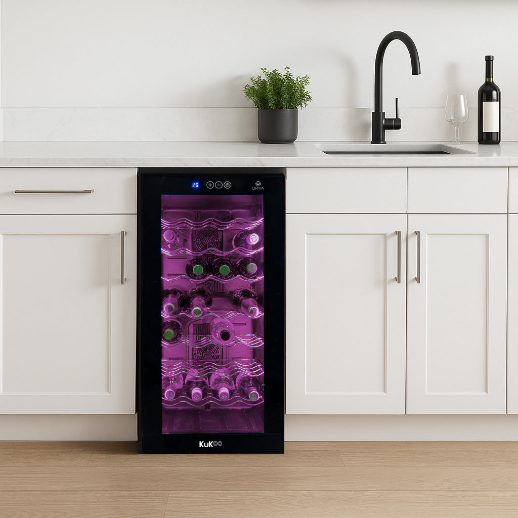 Refrigerador de vinho comercial com Iluminação LED