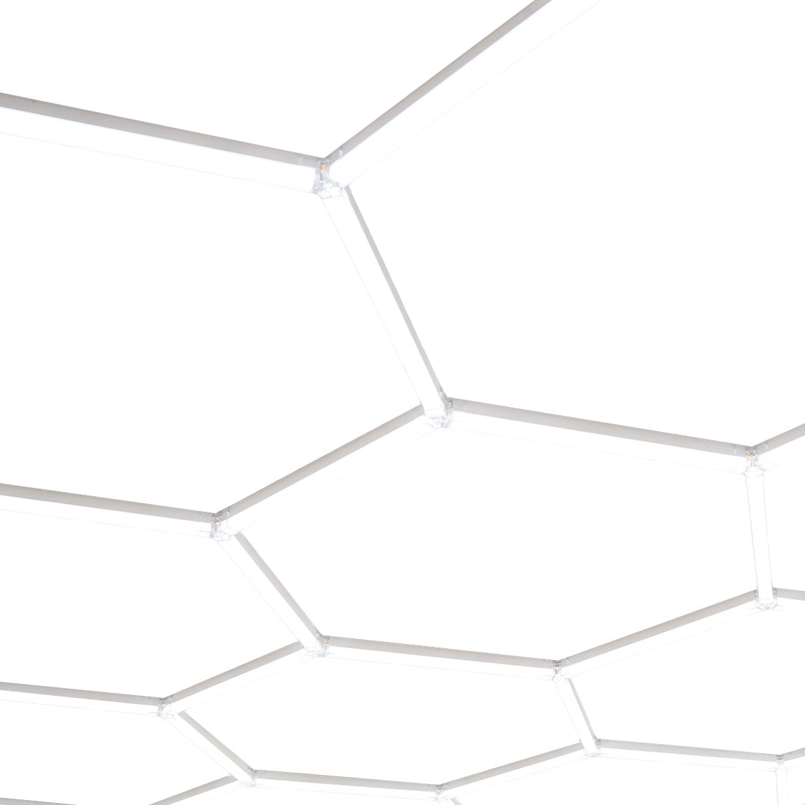 Luminária de teto LED hexagonal (x10 hexágonos)