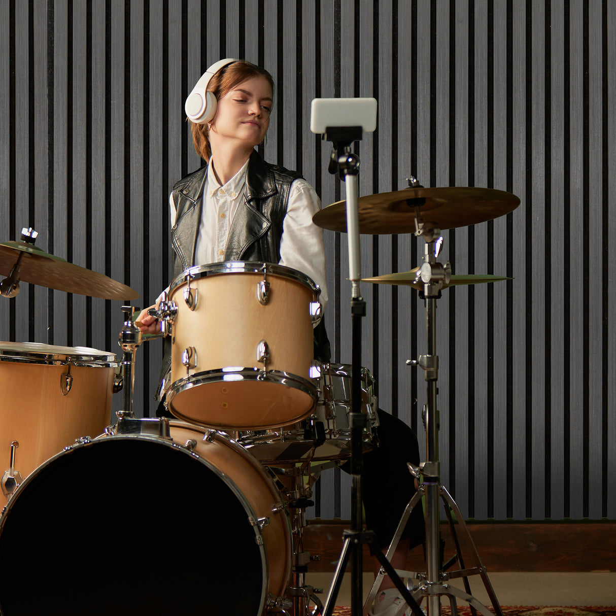 Painéis Acústicos de Parede - Cinzento Antracite x 3 unidades