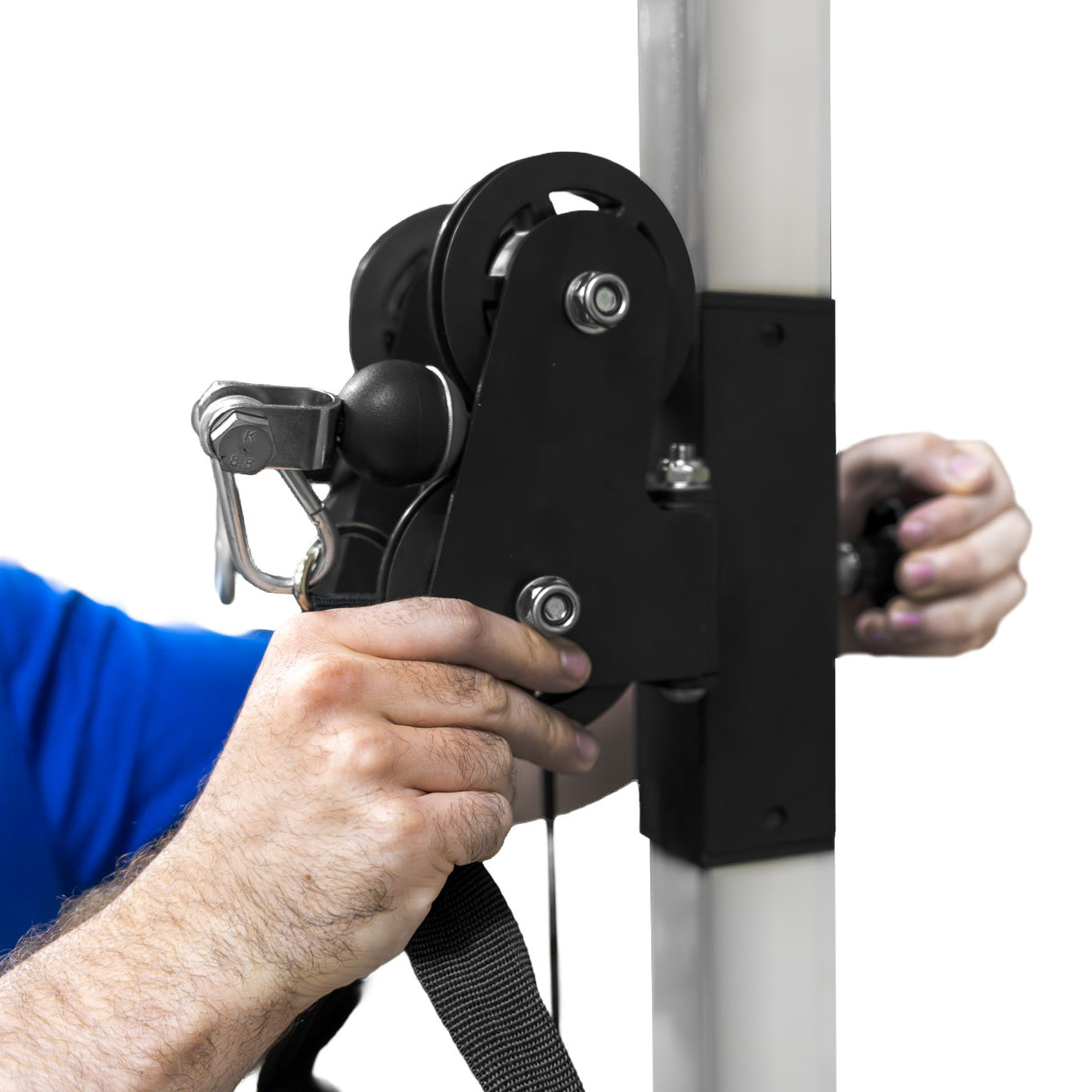 Máquina de cabo de roldana de parede