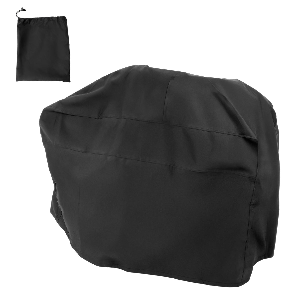Capa protetora preta para rachador de lenha 15T, feita de material resistente à água, com bolso de armazenamento incluído