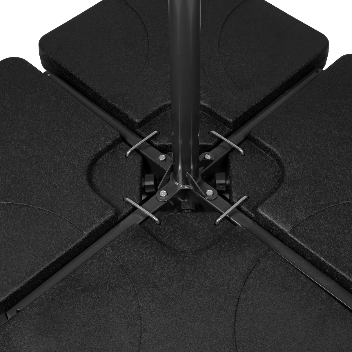 Base Quadrada para Guarda-Sol Suspenso – 4 Peças