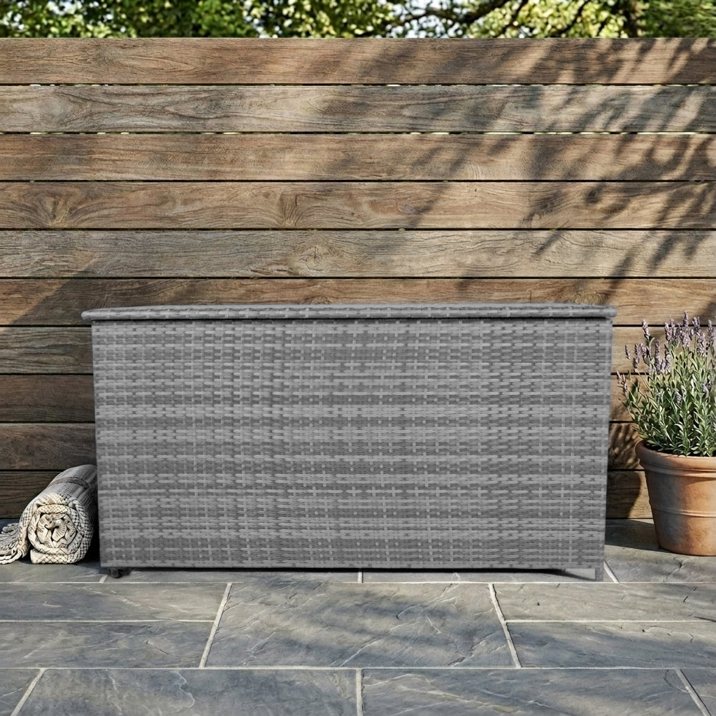 Baú de Arrumação em Rattan 700L – Cinzento