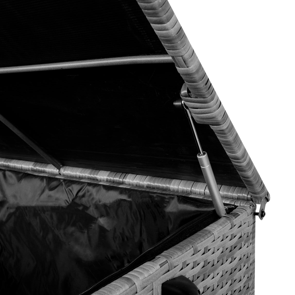 Baú de Arrumação em Rattan 700L – Cinzento