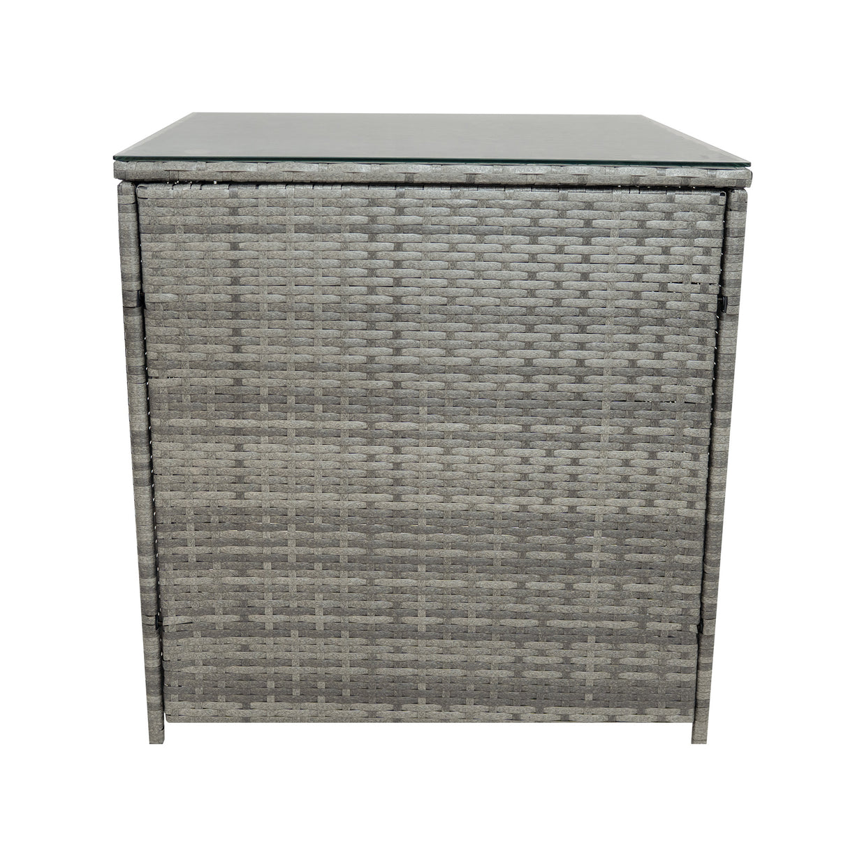 Conjunto de Jardim em Rattan 11 Lugares com Mesa de Fogo a Gás – Cinzento