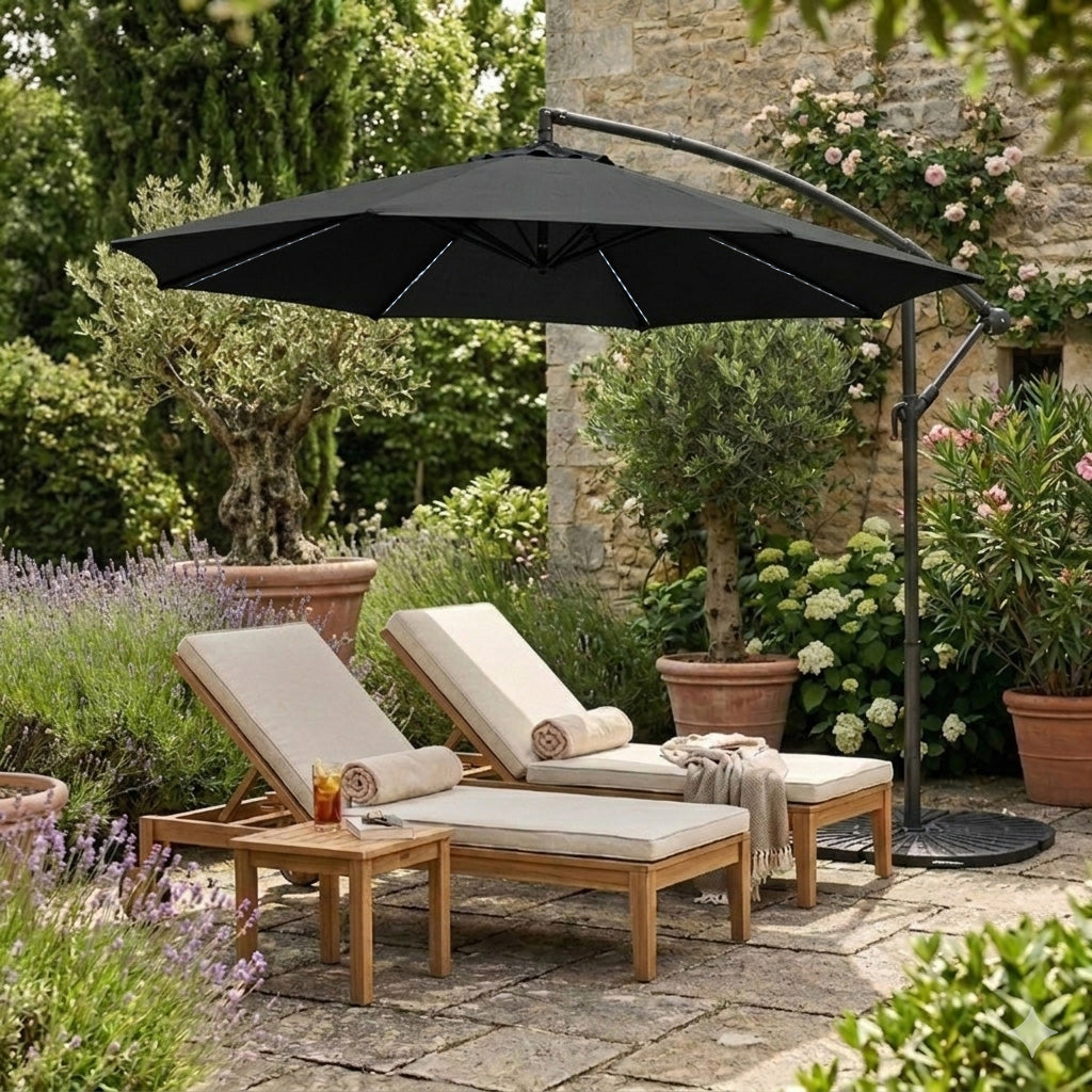 Base Tipo Leque para Guarda-Sol Suspenso – 4 Peças