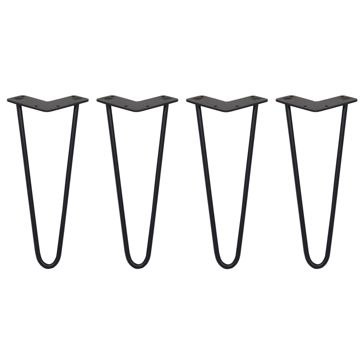 4 Pernas SkiSki Pernas Garfo 30,5cm Aço Preto 2 Dentes 10mm