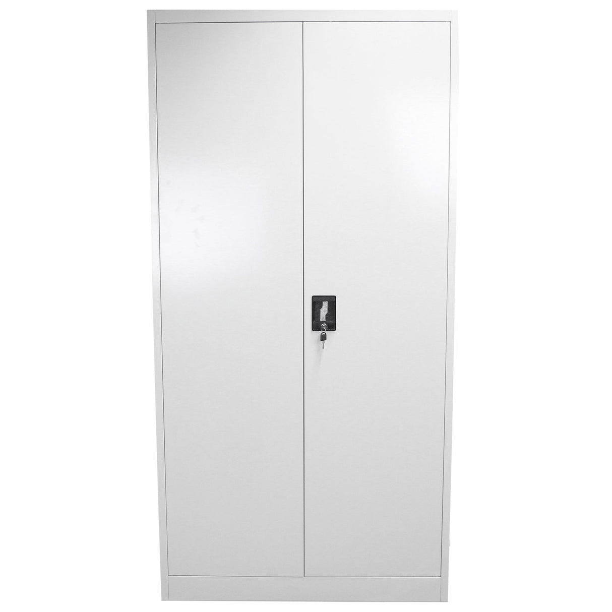 Cómoda de escritório metá lica de 180 cm com 2 portas e 4 prateleiras