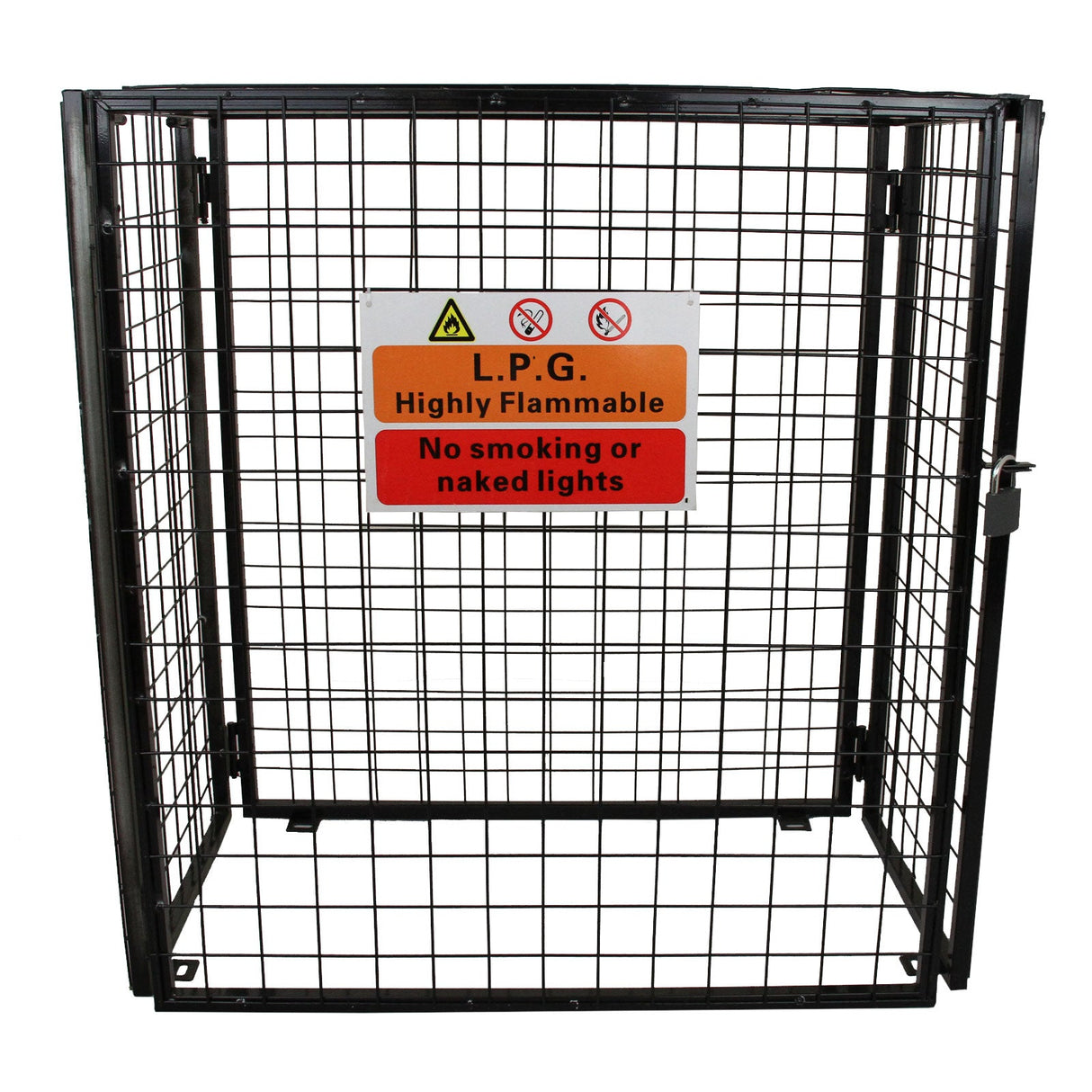 Gaiola Metá lica 92cm para 3 Cilindros de Gá s 19kg Aço Galvanizado Impermeá vel