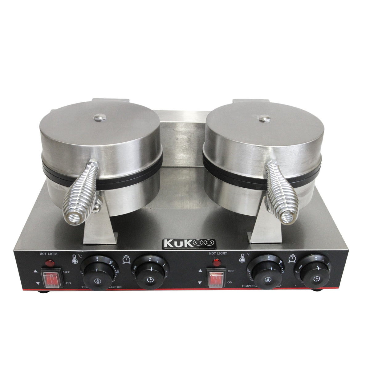 Máquina de waffle elétrica dupla