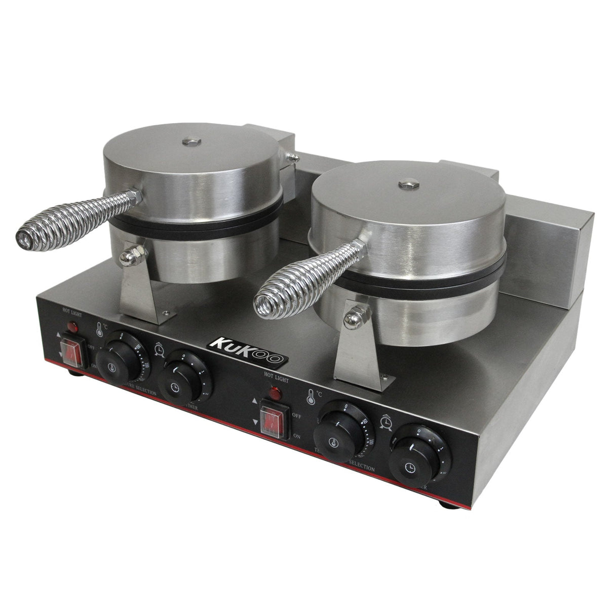 Máquina de waffle elétrica dupla