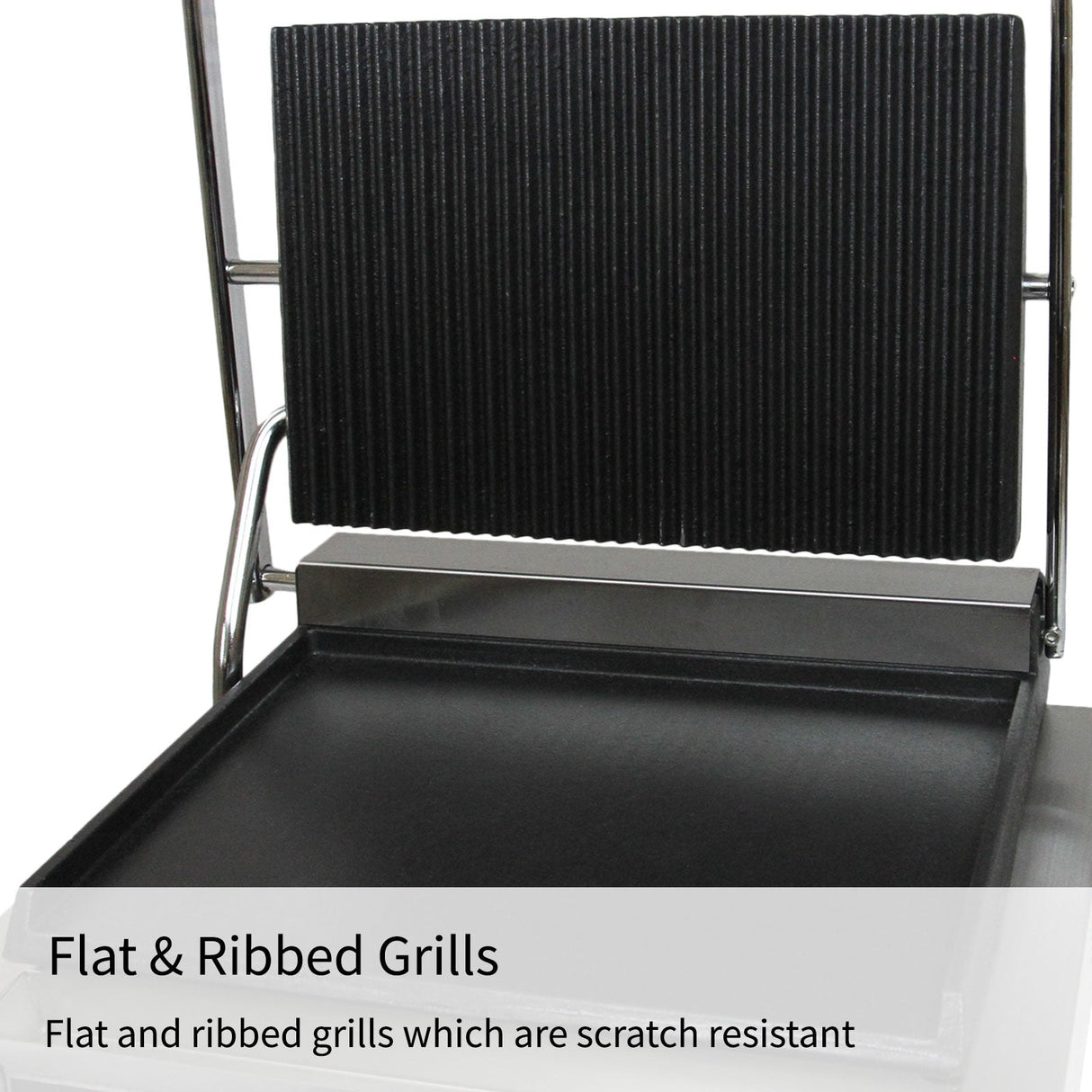 Sanduicheira comercial de aço inoxidá vel 2,2 kW duas bandejas de sanduíches de torradas