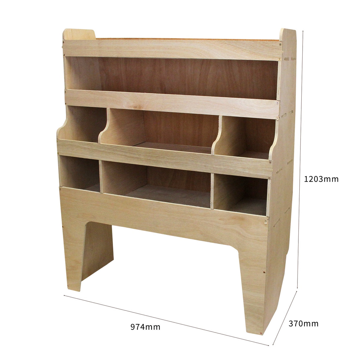 Prateleiras de madeira para VW Transporter Van