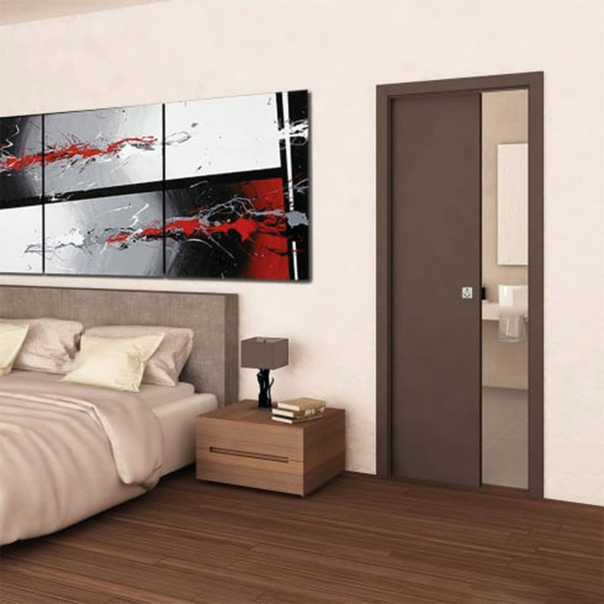 Kit para decoração de interiores de portas de correr ocultas