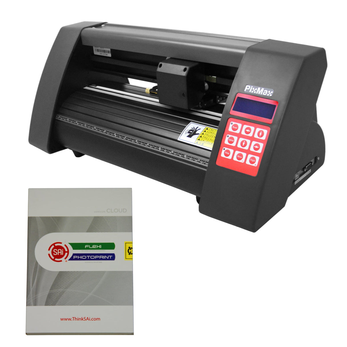 Plotter de corte de vinil Mini PixMax 52,5 cm com software Flexistarter incluído