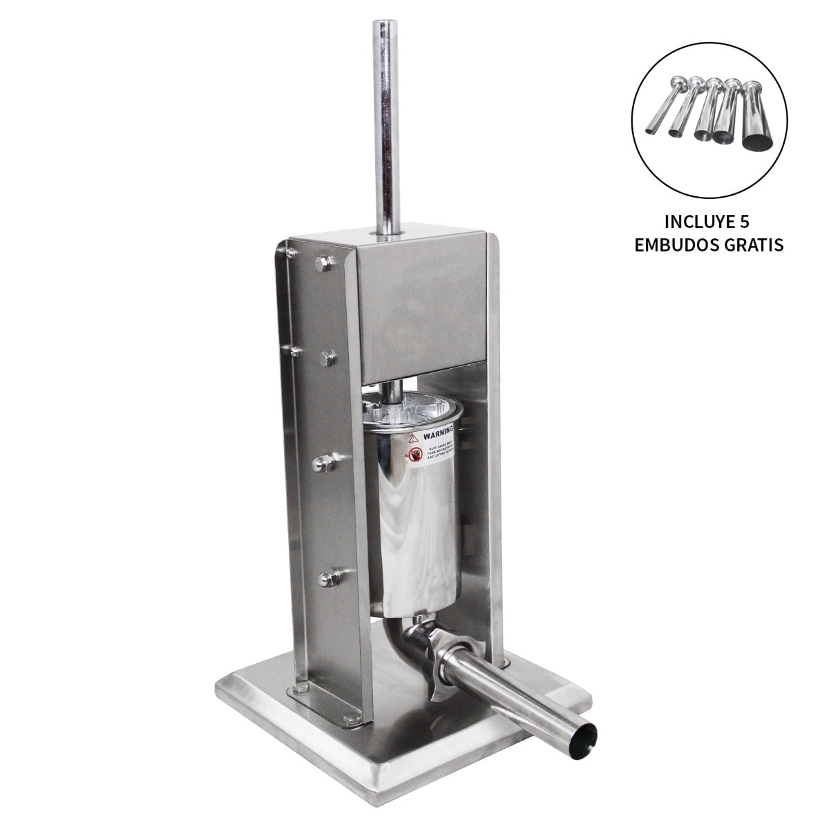 Má quina manual de carne vertical para enchimento de salsicha de aço inoxidá vel 5L