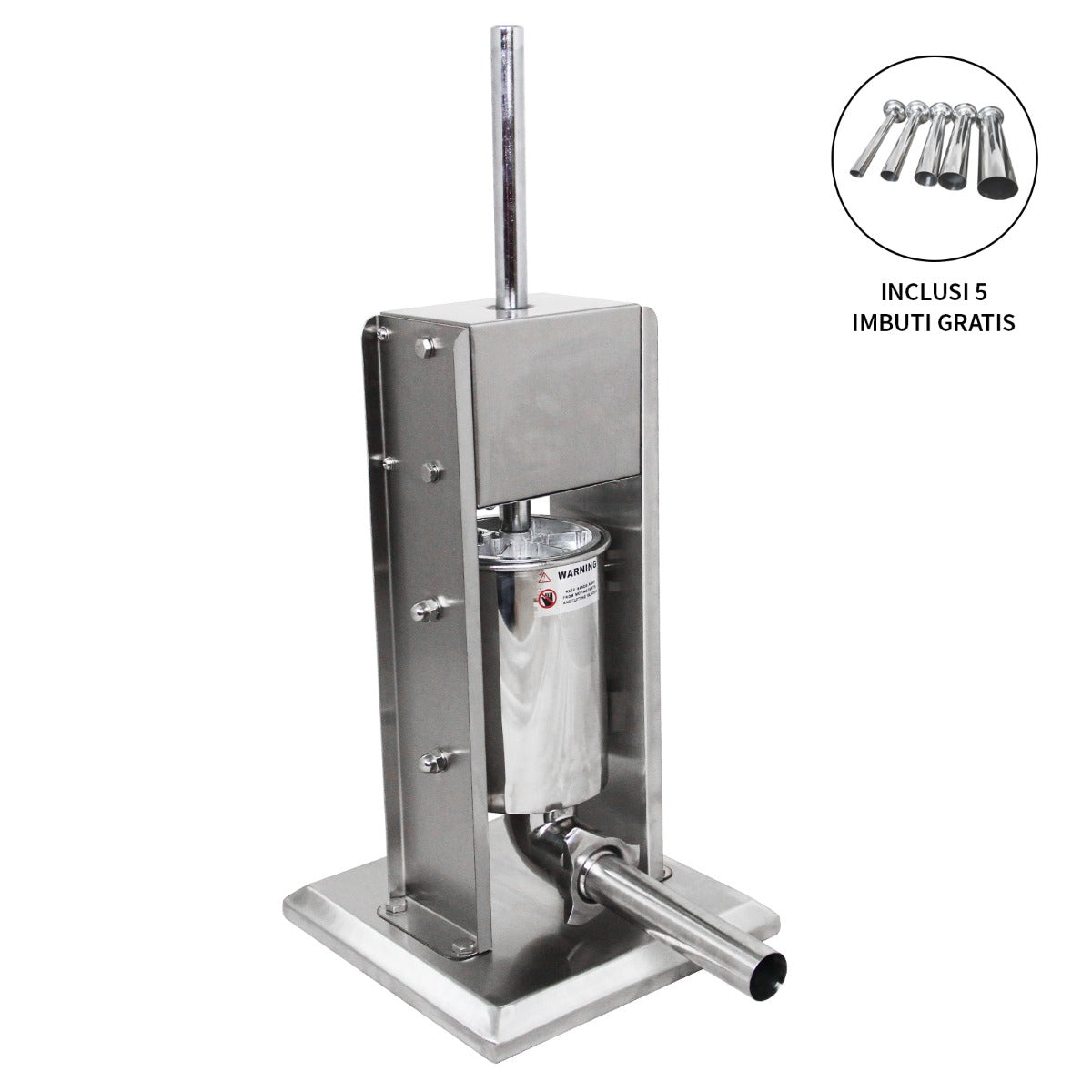 Má quina manual de carne vertical para enchimento de salsicha de aço inoxidá vel 3L