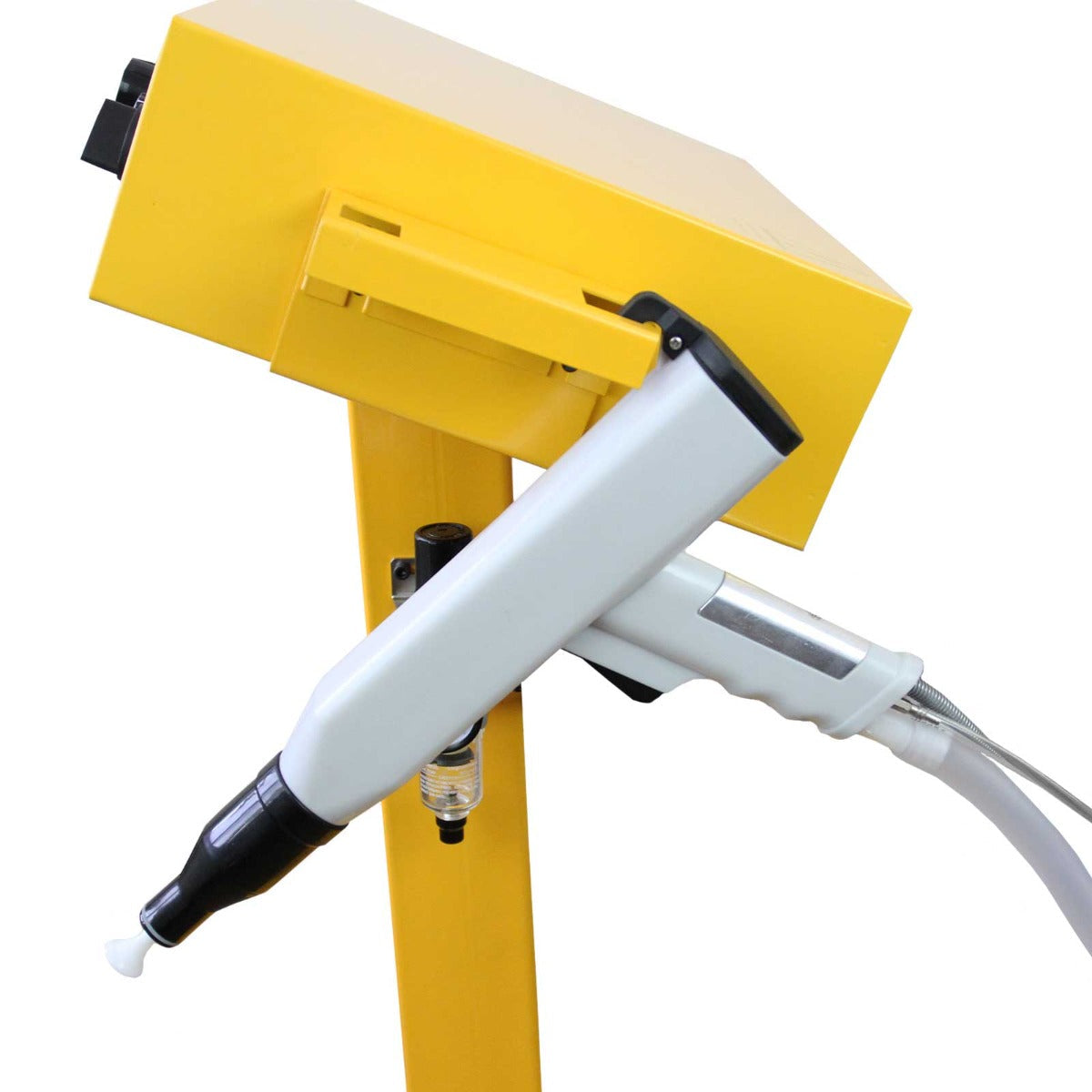 Máquina de revestimento em pó T-Mech 220L e cabine de jato de areia