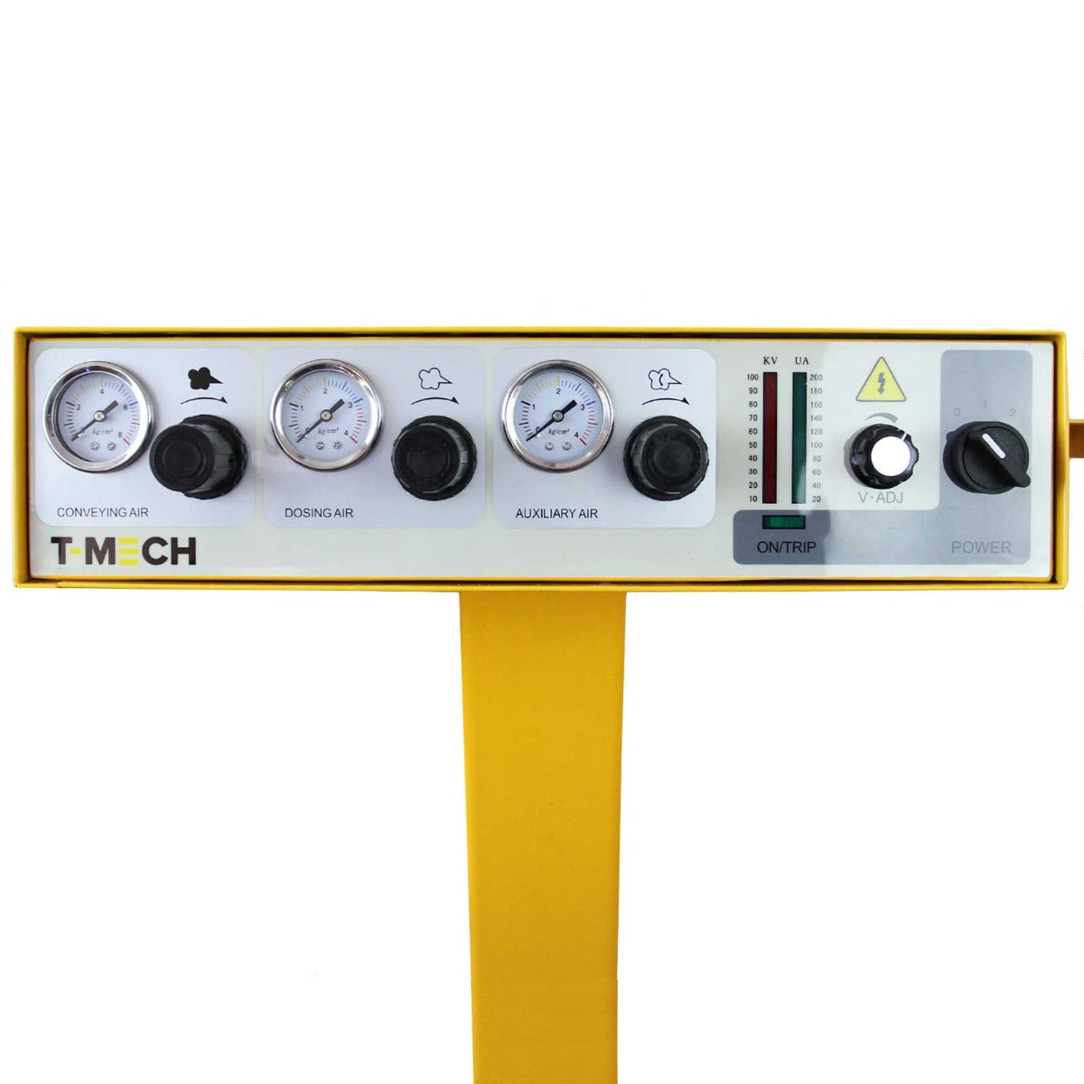 Máquina de revestimento em pó T-Mech 220L e cabine de jato de areia