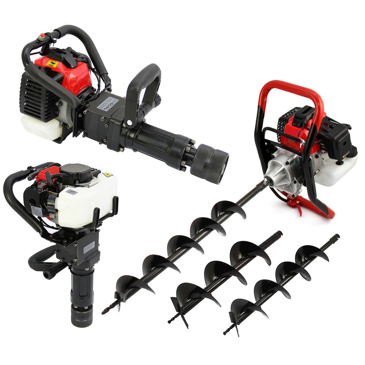 Trado terrestre e poste-prego T-Mech de 2 tempos