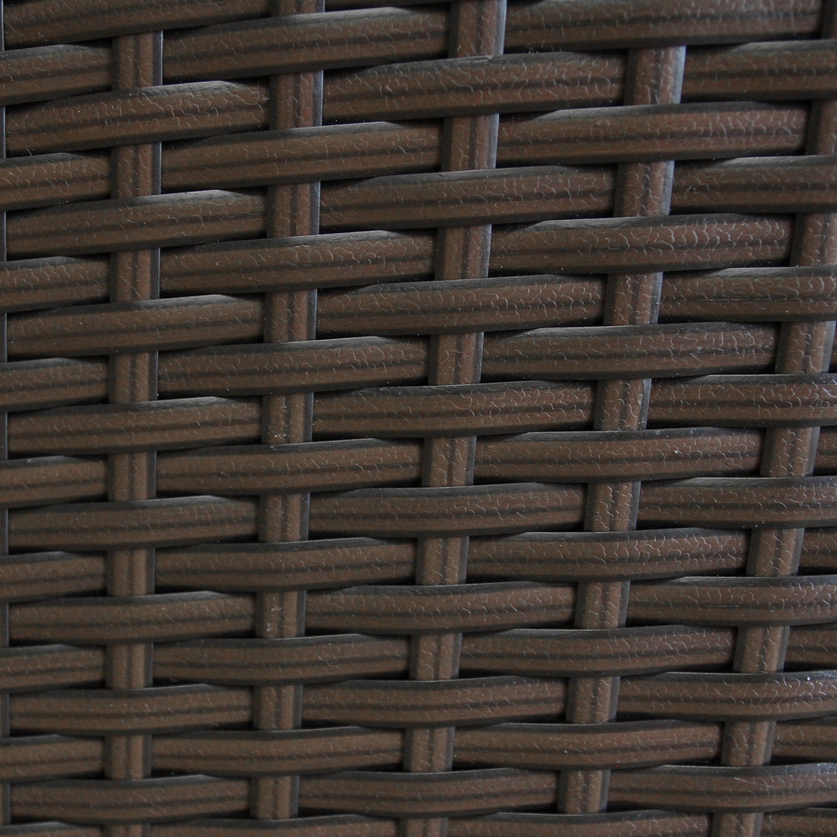 Conjunto bistró de rattan, 3 peças, cadeira de jardim ao ar livre, mesa, pá tio, sala de jantar, varanda, marrom