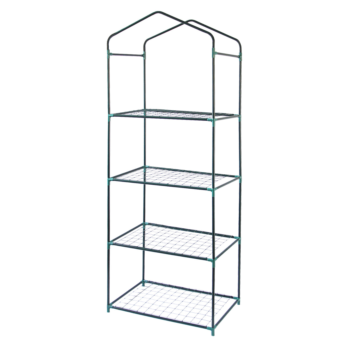 Estufa 4 camadas com tampa de PVC pequenas prateleiras de plá stico para cultivo de casa e jardim externo