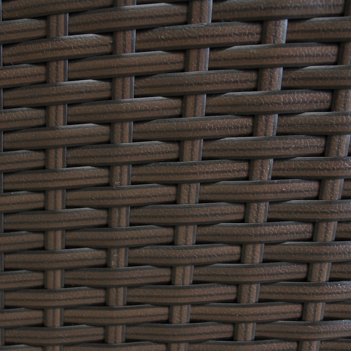 Conjunto bistró de rattan, 3 peças, cadeira de jardim ao ar livre, mesa, pá tio, sala de jantar, varanda, marrom