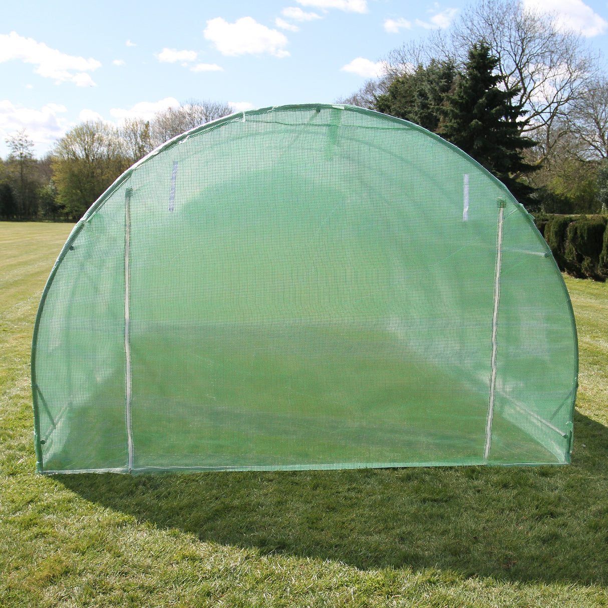 Estufa túnel com estantes de jardim galvanizadas, tenda de cultivo 25mm, 6m x 3m