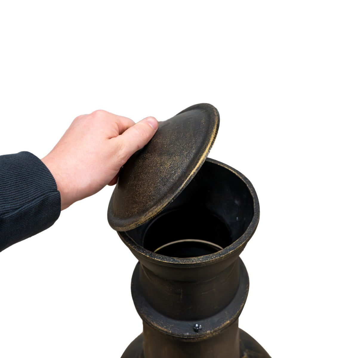 Lareira de jardim em ferro fundido