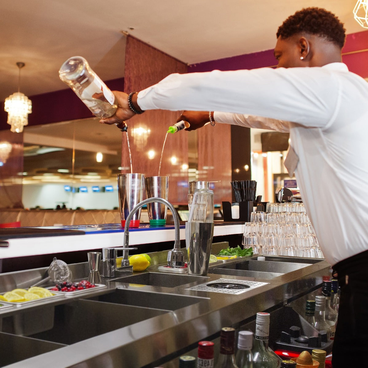 Kit de estação de coquetel duplo conjunto de coqueteleira para coquetéis profissionais