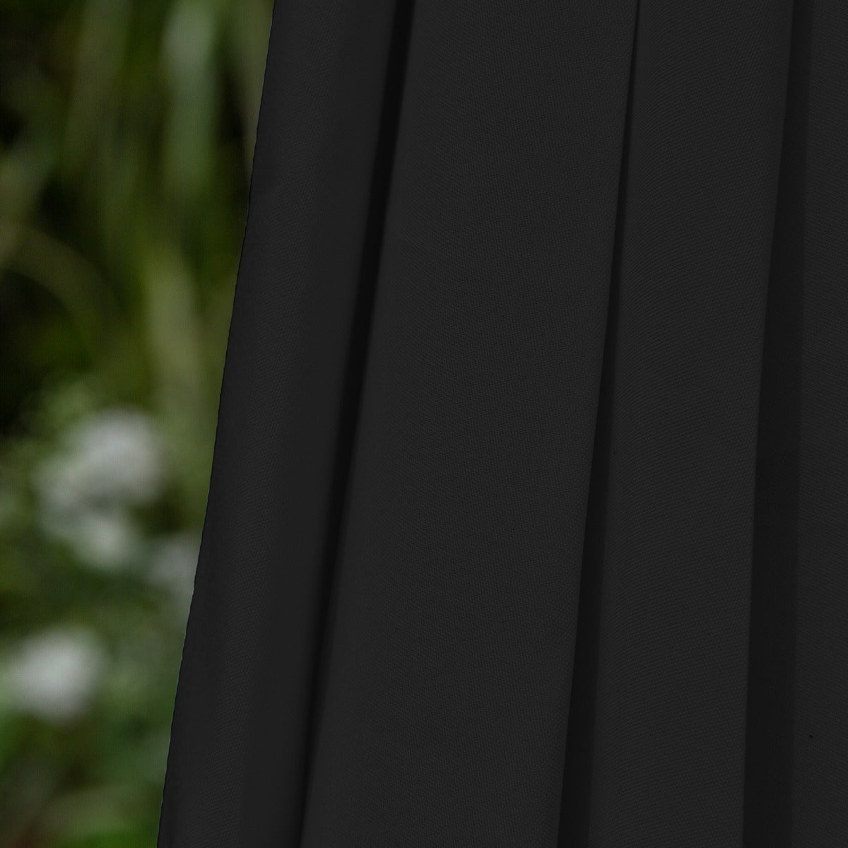 Guarda-chuva Cantilever Incliná vel de 2,7m com Luzes LED - Preto